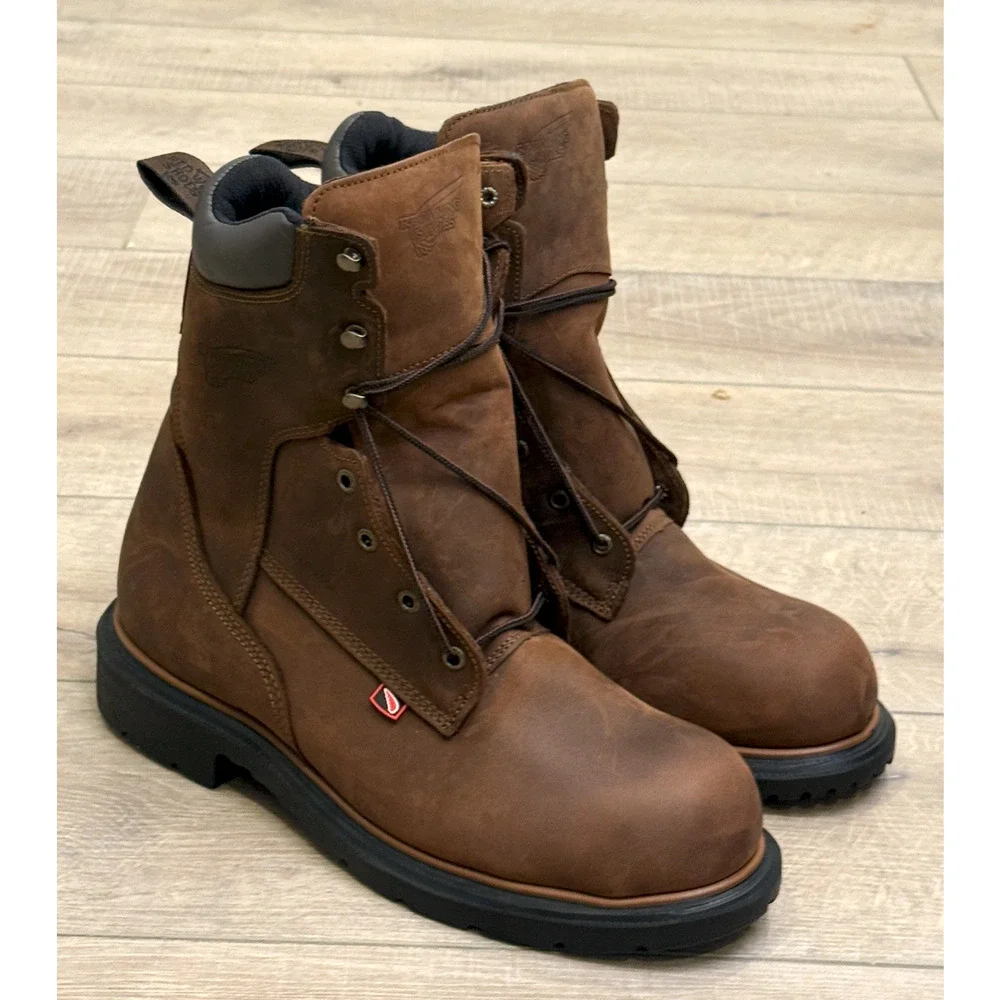 NEW RED WING 400 DYNAFORCE 8-INCH WATERPROOF SOFT TOE BOOTS SZ 11 D